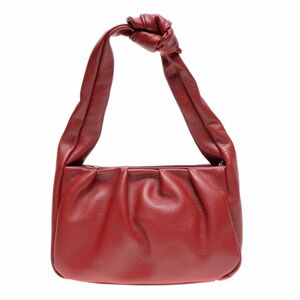 Červená kožená kabelka Carla Ferreri