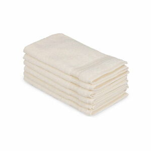 Sada 6 světle krémových bavlněných ručníků Madame Coco Lento Crema, 30 x 50 cm