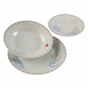 18dílná sada porcelánových talířů Versa Seafom