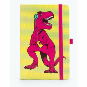 Žlutý zápisník Just Mustard T-Rex, 190 stránek