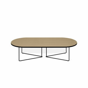 Konferenční stolek s dubovou dýhou TemaHome