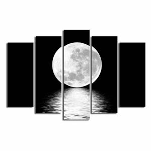 Vícedílný obraz White Moon, 105 x 70 cm
