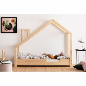 Domečková postel z borovicového dřeva Adeko Luna Carl, 90 x 200 cm