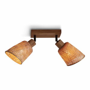 Stropní svítidlo s bambusovým stínidlem v přírodní barvě ø 15 cm Java – Good&Mojo