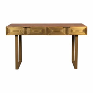 Konzolový stolek s deskou z mangového dřeva Dutchbone Volan, délka 140 cm