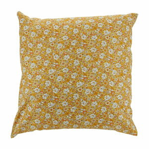 Žlutý bavlněný dekorativní polštář Bahne & CO, 45 x 45 cm