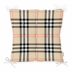 Podsedák na židli Minimalist Cushion Covers Flannel Beige, 40 x 40 cm