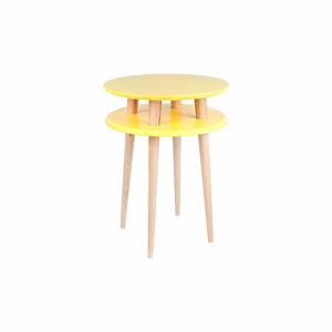 Žlutý konferenční stolek Ragaba UFO, Ø 45 cm