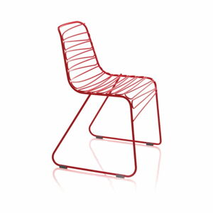 Červená jídelní židle Magis Flux