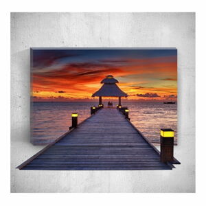 Nástěnný 3D obraz Mosticx Sunset Dock, 40 x 60 cm