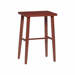 Červená barová stolička z dubového dřeva Hübsch Oak Bar stool, výška 52 cm