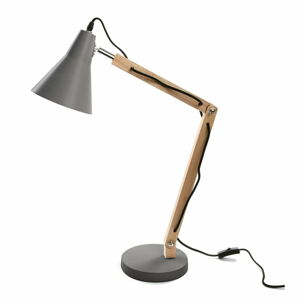 Šedá stolní lampa Versa Work