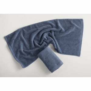 Modrošedý bavlněný ručník El Delfin Lisa Coral, 30 x 50 cm