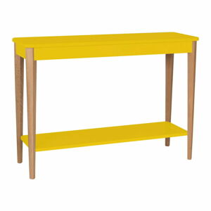 Žlutý konzolový stolek Ragaba Ashme, šířka 105 cm