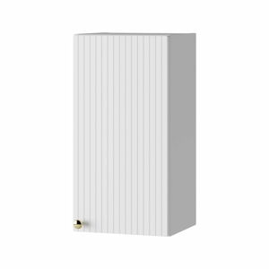 Bílá nízká závěsná koupelnová skříňka 30x58 cm Asti – STOLKAR