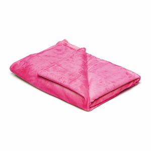 Růžová mikroplyšová deka My House, 150 x 200 cm