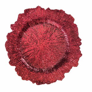 Červený talíř Brandani, ⌀ 35 cm