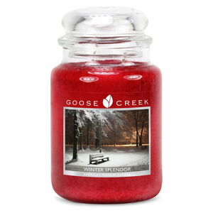 Vonná svíčka ve skleněné dóze Goose Creek Krásy Zimy, 150 hodin hoření