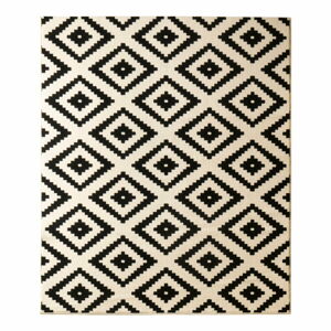 Černý koberec Hanse Home Hamla Diamond Black, 80 x 300 cm