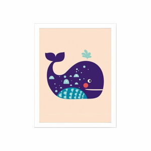 Dětský obrázek 24x29 cm Whale – Wallity