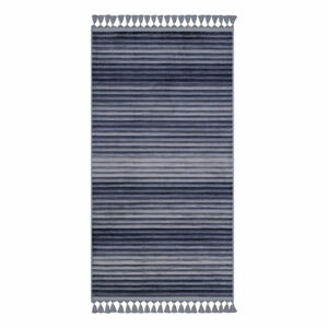 Šedý pratelný koberec běhoun 300x100 cm - Vitaus