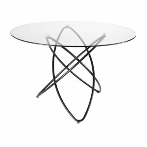 Jídelní stůl s deskou z tvrzeného skla Tomasucci Hula Hoop, ⌀ 120 cm