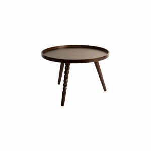 Konferenční stolek v ořechovém dekoru Dutchbone, ⌀ 58,5 cm
