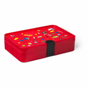 Červený úložný box s přihrádkami LEGO® Iconic