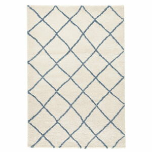 Bílý koberec Mint Rugs Grid, 120 x 170 cm