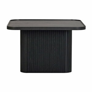 Černý odkládací stolek z dubového dřeva Rowico Sullivan, 60 x 60 cm
