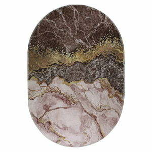 Pratelný koberec v hnědo-zlaté barvě 160x230 cm – Vitaus