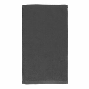 Tmavě šedý bavlněný ručník Boheme Alfa, 30 x 50 cm