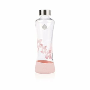 Růžová skleněná láhev Equa Urban Jungle Magnolia, 550 ml