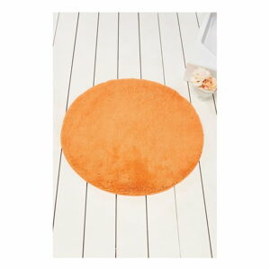 Oranžová koupelnová předložka Colors of Cap, ⌀ 90 cm