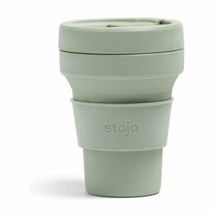 Zelený skládací termohrnek Stojo Pocket Cup Sage, 355 ml