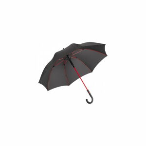Černý větruodolný deštník s červenými detaily Ambiance Fare Proof, ⌀ 112 cm