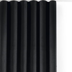 Černý sametový dimout závěs 200x175 cm Velto – Filumi