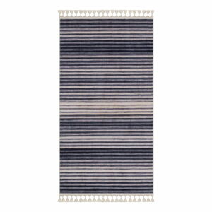 Šedo-béžový pratelný koberec běhoun 300x80 cm - Vitaus