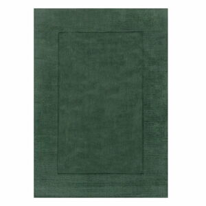 Tmavě zelený vlněný koberec Flair Rugs Siena, 160 x 230 cm