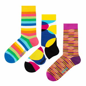 Set 3 párů ponožek Ballonet Socks Stripy v dárkovém balení, velikost 41 - 46