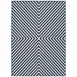 Modro-bílý venkovní koberec Universal Cannes Hypnotic, 160 x 230 cm