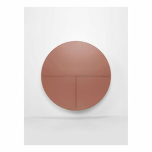Růžovo-bílý nástěnný multifunkční stůl EMKO Pill