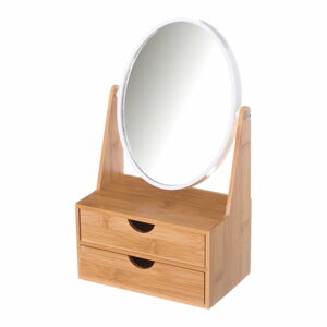 Dvojité zrcadlo se 2 zásuvkami z bambusu Unimasa