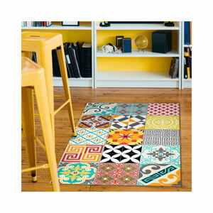 Odolný protiskluzový vinylový koberec Ambiance Bright Tile, 60 x 100 cm