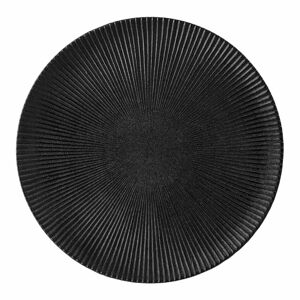 Černý talíř z kameniny Bloomingville Neri, ø 29 cm