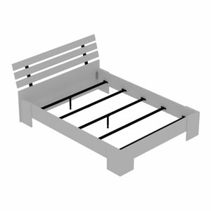 Bílá dvoulůžková postel 140x190 cm Kutay – Kalune Design
