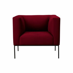 Červené sametové křeslo Windsor & Co Sofas Neptune