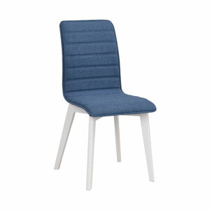 Modrá jídelní židle s bílými nohami Rowico Grace