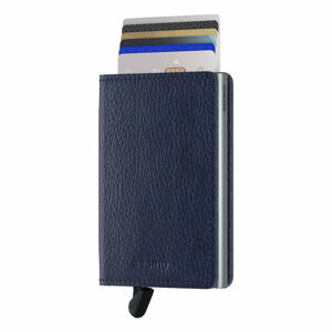 Modrá kožená peněženka s pouzdrem na karty Secrid Elegance