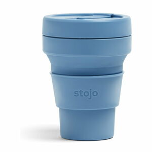 Modrý skládací hrnek Stojo Pocket Cup Steel, 355 ml